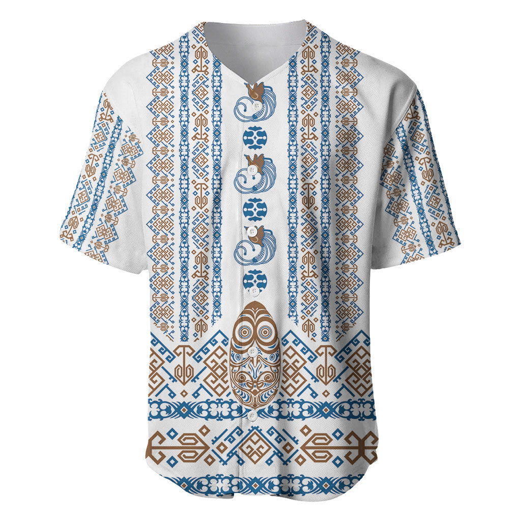 Personalised Papua New Guinea Bird Ethnic Baseball Jersey Papuan Batik Inspired Pattern