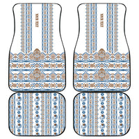 Personalised Papua New Guinea Bird Ethnic Car Mats Papuan Batik Inspired Pattern