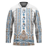 Personalised Papua New Guinea Bird Ethnic Hockey Jersey Papuan Batik Inspired Pattern