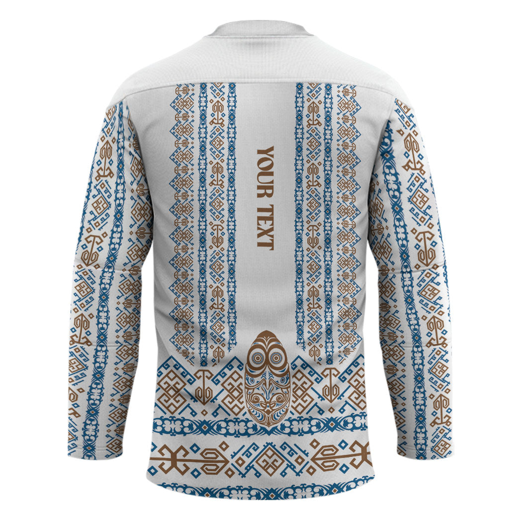 Personalised Papua New Guinea Bird Ethnic Hockey Jersey Papuan Batik Inspired Pattern