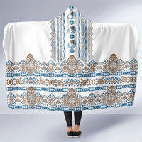 Papua New Guinea Bird Ethnic Hooded Blanket Papuan Batik Inspired Pattern
