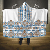 Papua New Guinea Bird Ethnic Hooded Blanket Papuan Batik Inspired Pattern