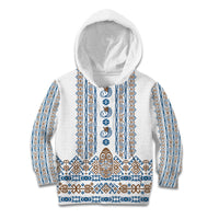 Personalised Papua New Guinea Bird Ethnic Kid Hoodie Papuan Batik Inspired Pattern