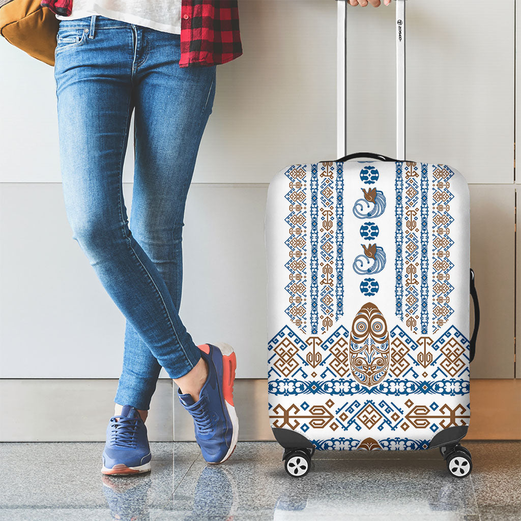 Papua New Guinea Bird Ethnic Luggage Cover Papuan Batik Inspired Pattern