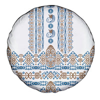 Papua New Guinea Bird Ethnic Spare Tire Cover Papuan Batik Inspired Pattern