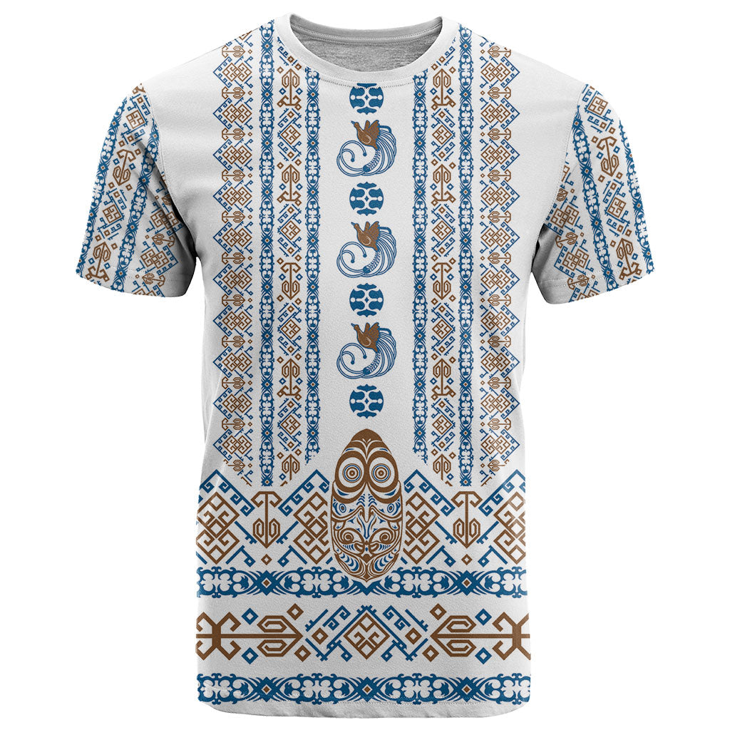 Personalised Papua New Guinea Bird Ethnic T Shirt Papuan Batik Inspired Pattern