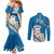 Bula Fiji Couples Matching Mermaid Dress and Long Sleeve Button Shirts Kava Bowl Tapa Tribal LT9 - Polynesian Pride