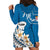 Bula Fiji Hoodie Dress Kava Bowl Tapa Tribal LT9 - Polynesian Pride