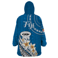 Bula Fiji Wearable Blanket Hoodie Kava Bowl Tapa Tribal LT9 - Polynesian Pride