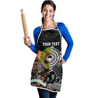 Australia New Zealand Personalised Apron Maori Aboriginal Art Style - Polynesian Pride