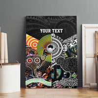 Personalised New Zealand and Australia Canvas Wall Art Maori Mix Aboriginal Art Style LT9 - Polynesian Pride