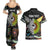 New Zealand and Australia Couples Matching Summer Maxi Dress and Hawaiian Shirt Maori Mix Aboriginal Art Style