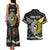 New Zealand and Australia Couples Matching Tank Maxi Dress and Hawaiian Shirt Maori Mix Aboriginal Art Style