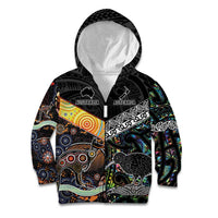 New Zealand and Australia Kid Hoodie Maori Mix Aboriginal Art Style