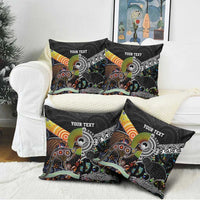 Australia New Zealand Personalised Pillow Cover Maori Aboriginal Art Style - Polynesian Pride