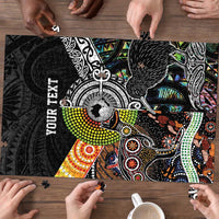 Australia New Zealand Personalised Puzzle Maori Aboriginal Art Style - Polynesian Pride