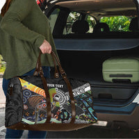 Australia New Zealand Personalised Travel Bag Maori Aboriginal Art Style - Polynesian Pride