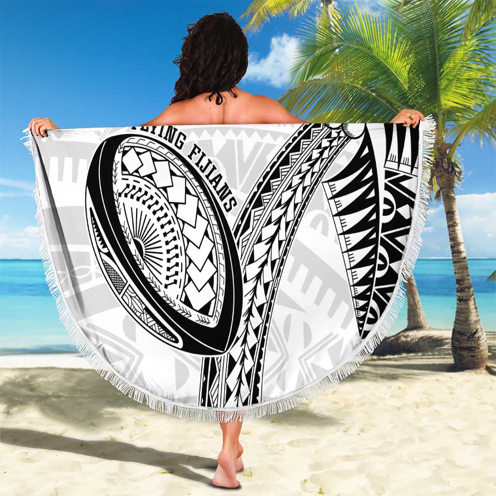 Custom Fiji Rugby Pacific Beach Blanket Polynesian Palm Tattoo LT9 - Polynesian Pride