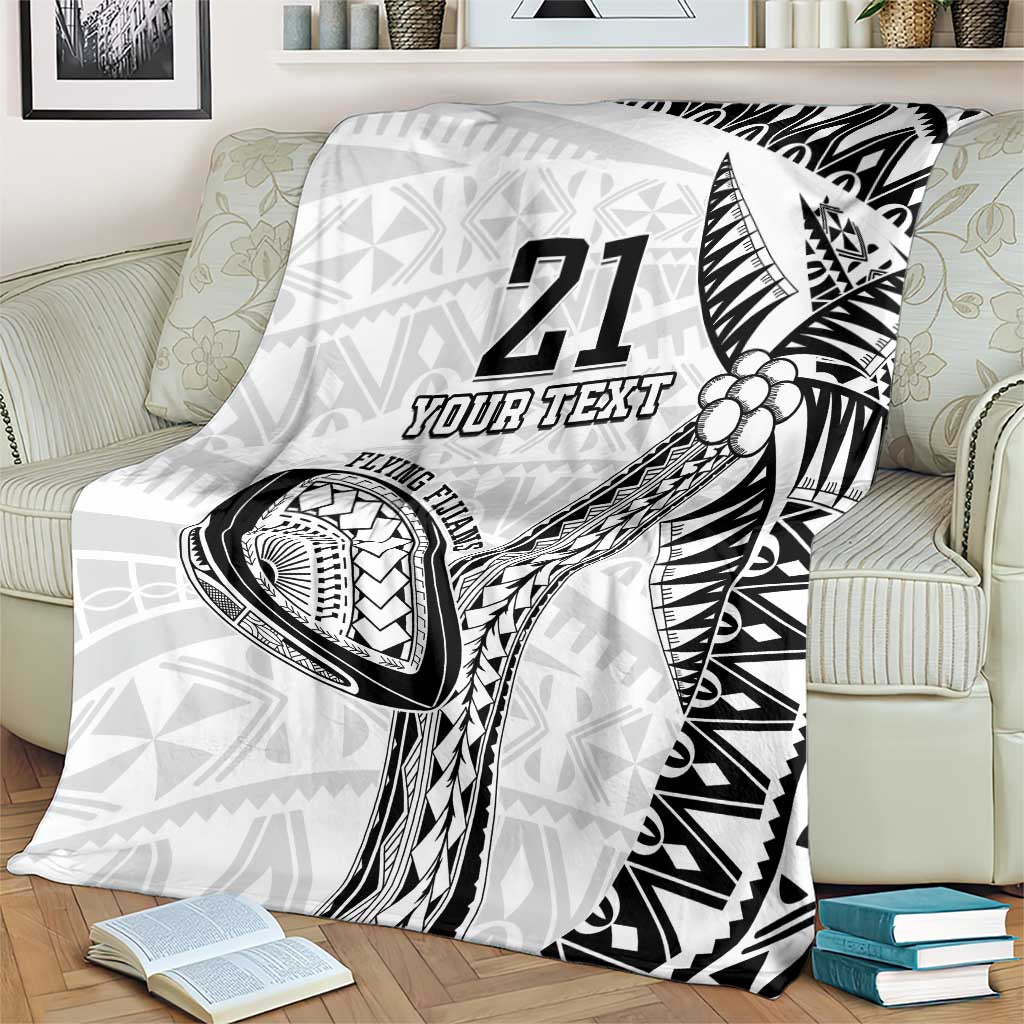 Custom Fiji Rugby Pacific Blanket Polynesian Palm Tattoo LT9 - Polynesian Pride
