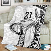 Custom Fiji Rugby Pacific Blanket Polynesian Palm Tattoo LT9 - Polynesian Pride