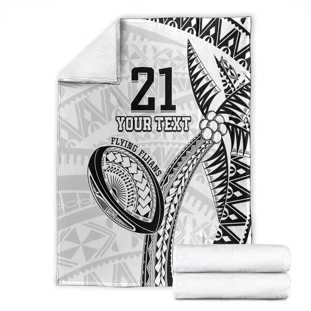 Custom Fiji Rugby Pacific Blanket Polynesian Palm Tattoo LT9 - Polynesian Pride