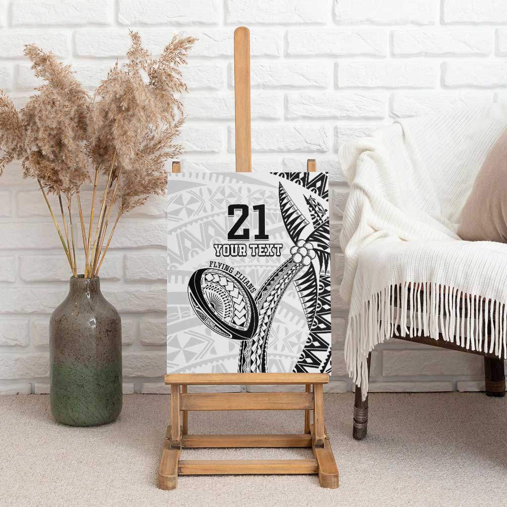 Custom Fiji Rugby Pacific Canvas Wall Art Polynesian Palm Tattoo LT9 - Polynesian Pride