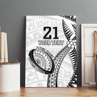 Custom Fiji Rugby Pacific Canvas Wall Art Polynesian Palm Tattoo LT9 - Polynesian Pride