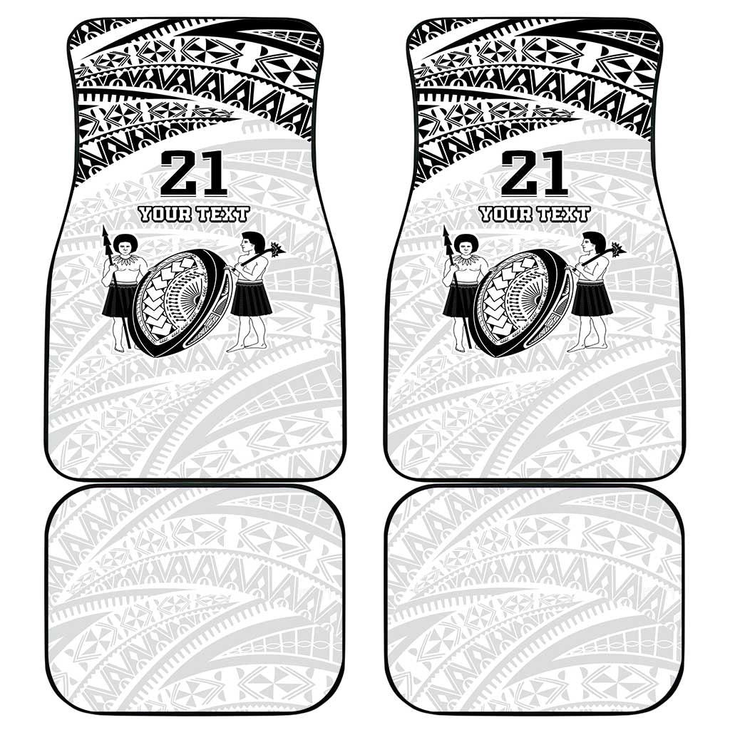 Custom Fiji Rugby Pacific Car Mats Polynesian Palm Tattoo LT9 - Polynesian Pride