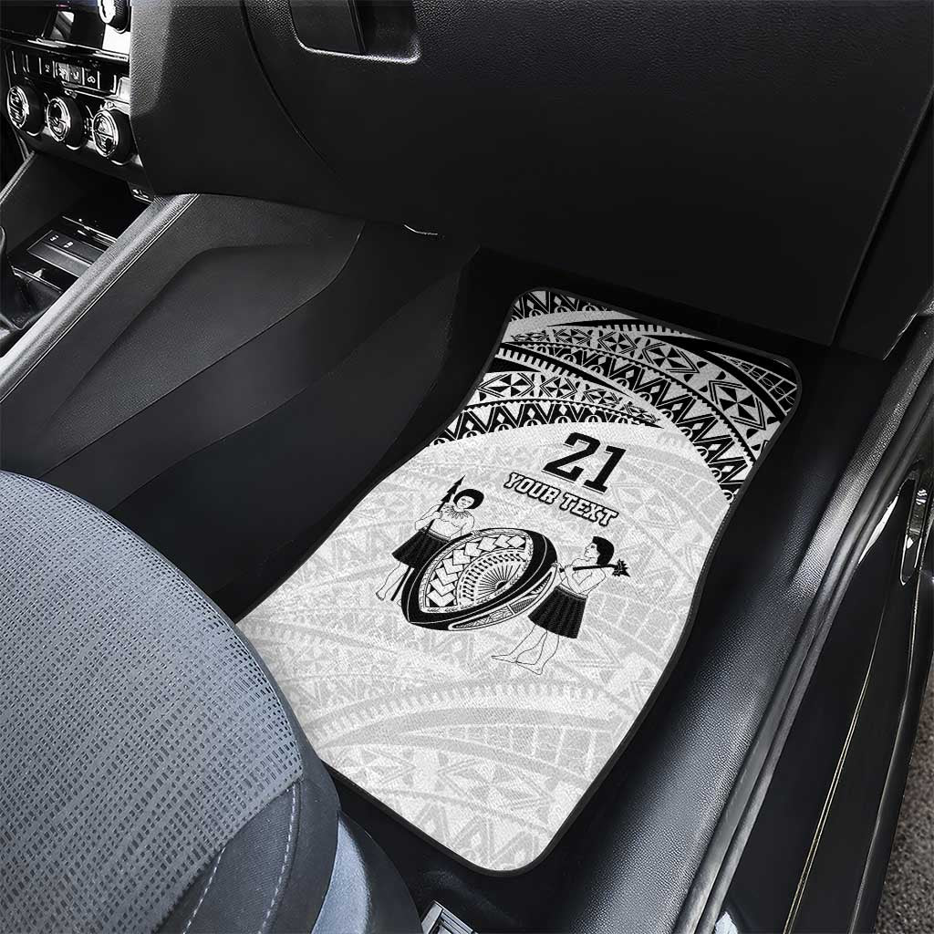 Custom Fiji Rugby Pacific Car Mats Polynesian Palm Tattoo LT9 - Polynesian Pride