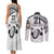 Custom Fiji Rugby Pacific Couples Matching Tank Maxi Dress and Long Sleeve Button Shirt Polynesian Palm Tattoo