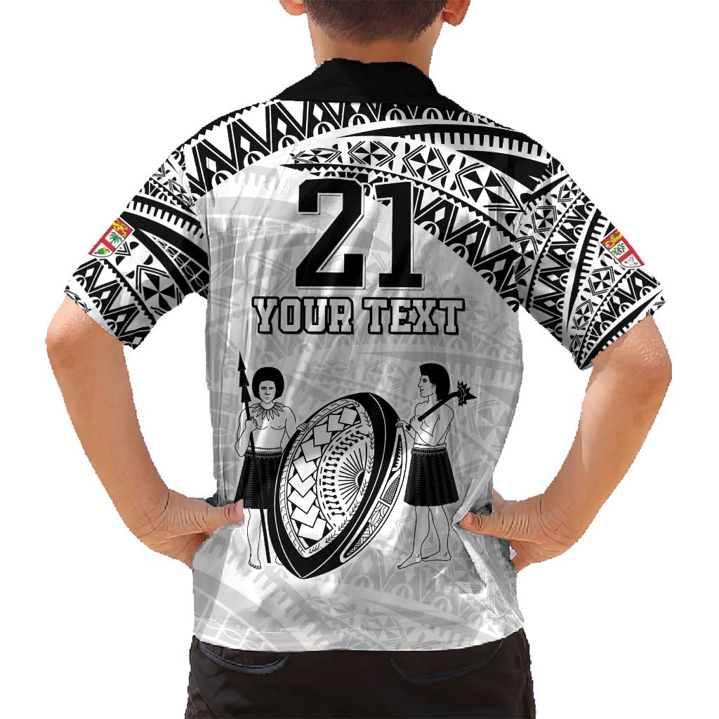 Custom Fiji Rugby Pacific Family Matching Long Sleeve Bodycon Dress and Hawaiian Shirt Polynesian Palm Tattoo LT9 - Polynesian Pride