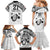 Custom Fiji Rugby Pacific Family Matching Mermaid Dress and Hawaiian Shirt Polynesian Palm Tattoo