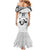 Custom Fiji Rugby Pacific Family Matching Mermaid Dress and Hawaiian Shirt Polynesian Palm Tattoo