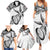 Custom Fiji Rugby Pacific Family Matching Summer Maxi Dress and Hawaiian Shirt Polynesian Palm Tattoo