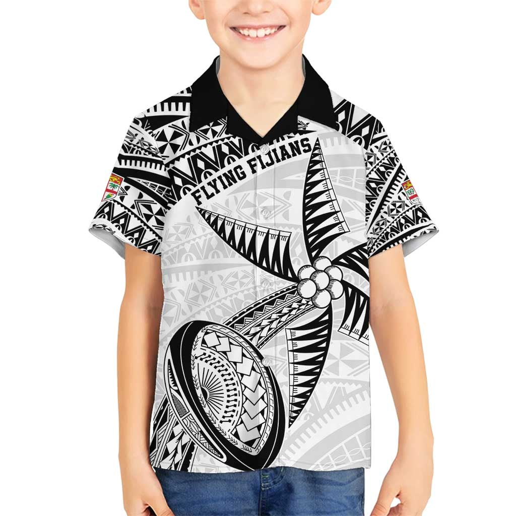 Custom Fiji Rugby Pacific Family Matching Tank Maxi Dress and Hawaiian Shirt Polynesian Palm Tattoo
