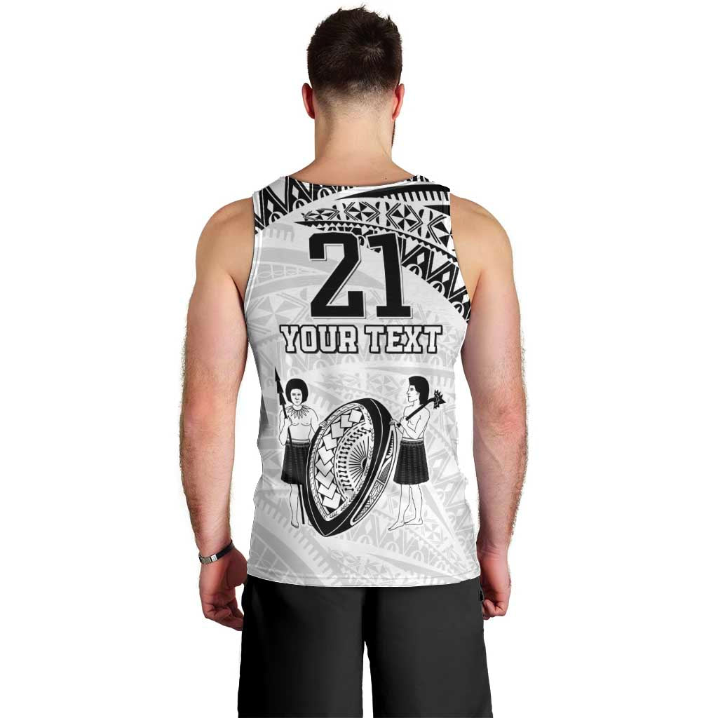 Custom Fiji Rugby Pacific Men Tank Top Polynesian Palm Tattoo LT9 - Polynesian Pride