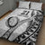 Custom Fiji Rugby Pacific Quilt Bed Set Polynesian Palm Tattoo