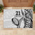 Custom Fiji Rugby Pacific Rubber Doormat Polynesian Palm Tattoo