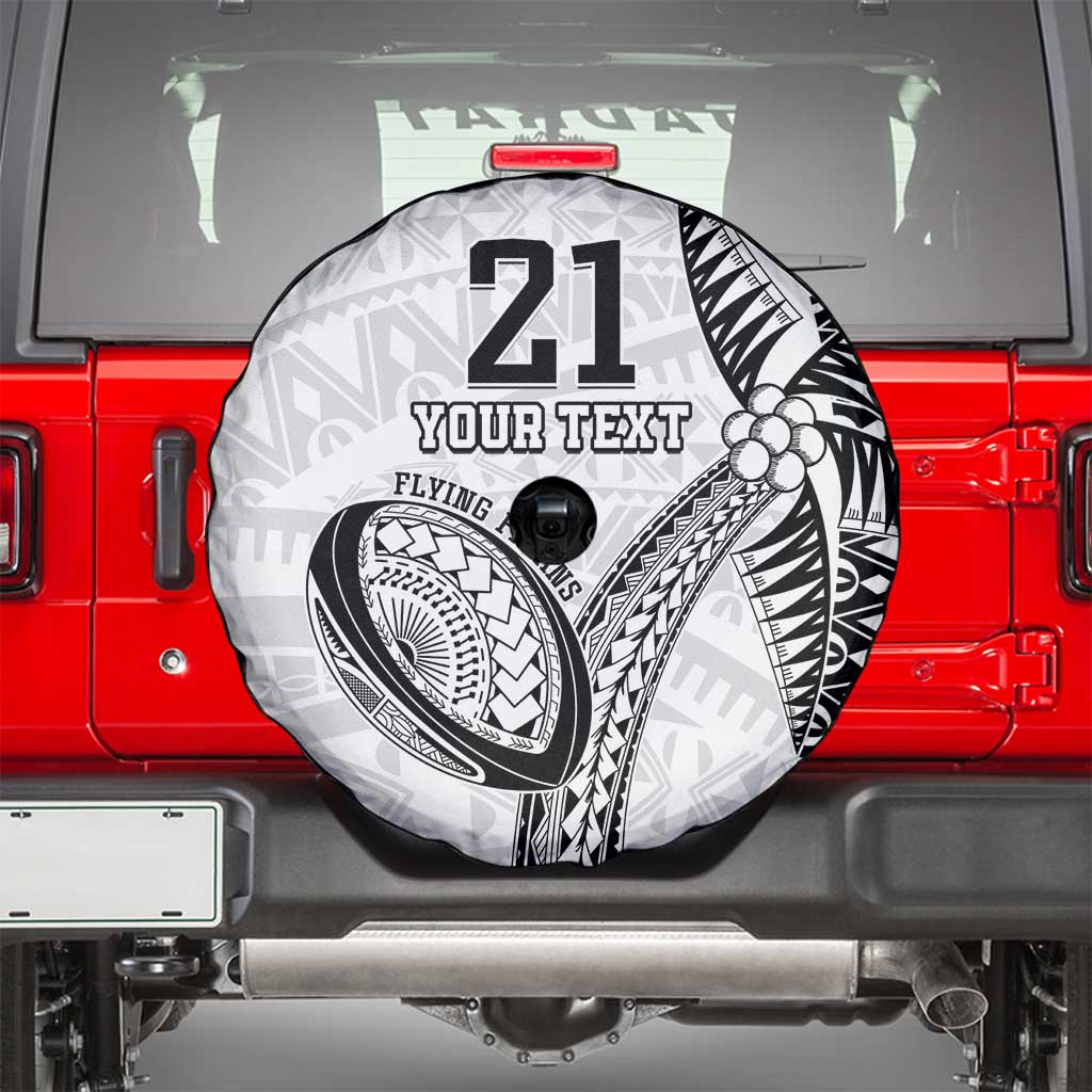 Custom Fiji Rugby Pacific Spare Tire Cover Polynesian Palm Tattoo LT9 - Polynesian Pride