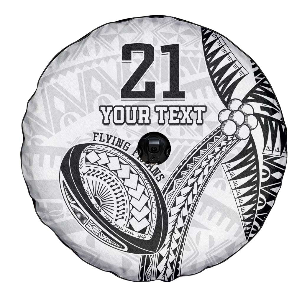 Custom Fiji Rugby Pacific Spare Tire Cover Polynesian Palm Tattoo LT9 - Polynesian Pride