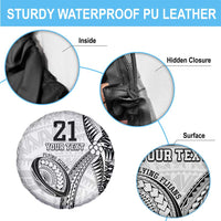 Custom Fiji Rugby Pacific Spare Tire Cover Polynesian Palm Tattoo LT9 - Polynesian Pride