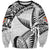 Custom Fiji Rugby Pacific Sweatshirt Polynesian Palm Tattoo