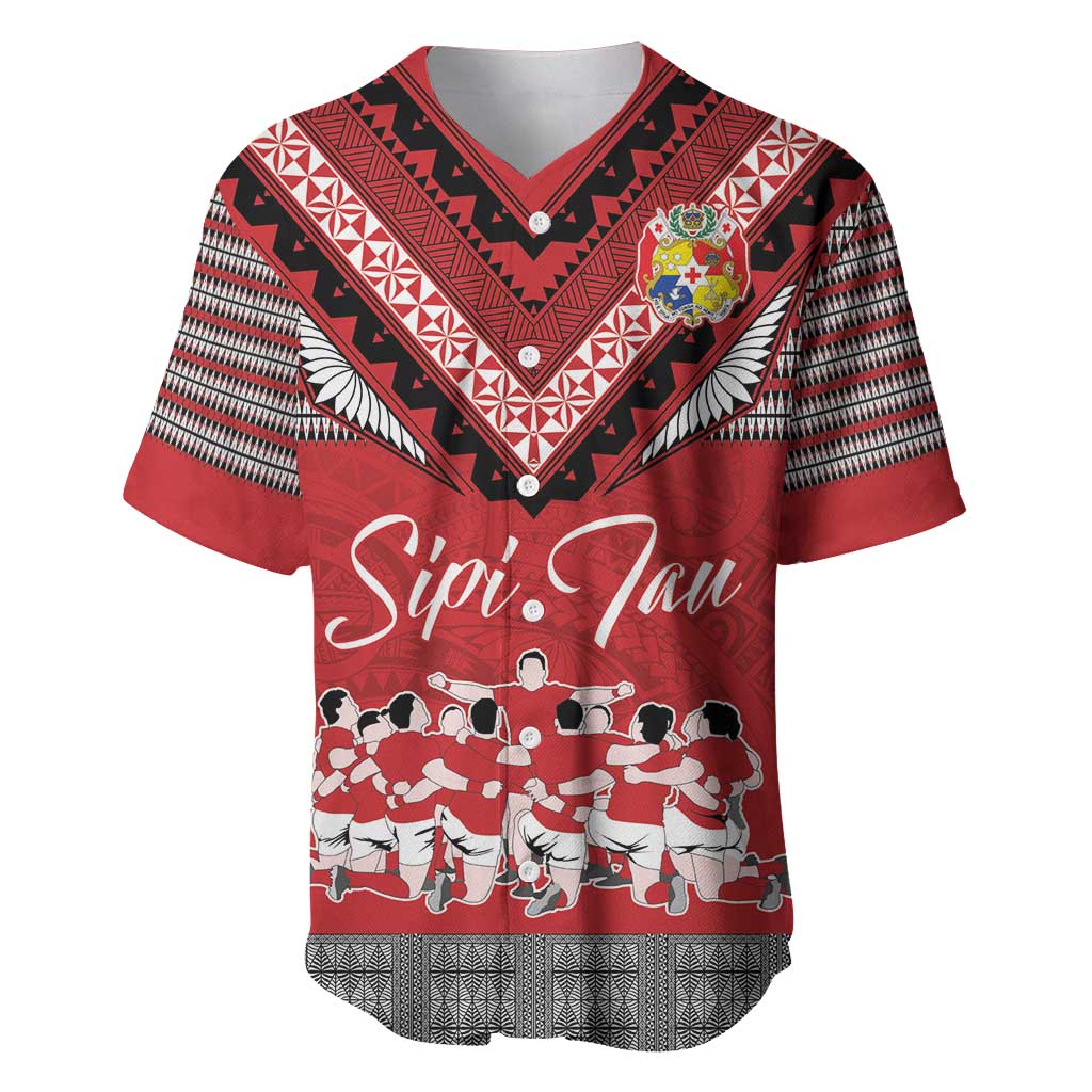 Personalised Tonga Rugby Pacific Baseball Jersey Ikale Tahi Sipi Tau