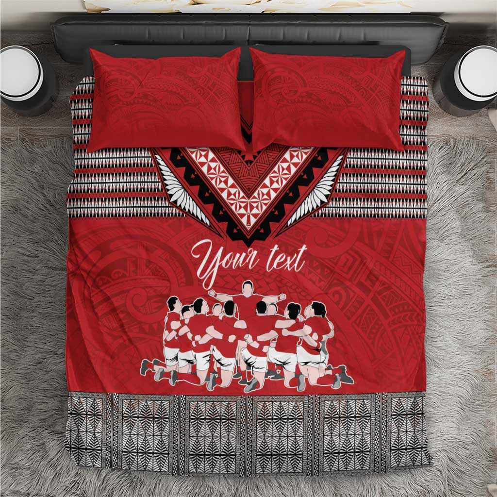 Personalised Tonga Rugby Pacific Bedding Set Ikale Tahi Sipi Tau