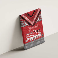 Personalised Tonga Rugby Pacific Canvas Wall Art Ikale Tahi Sipi Tau