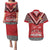 Personalised Tonga Rugby Pacific Couples Matching Puletasi and Hawaiian Shirt Ikale Tahi Sipi Tau