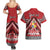 Personalised Tonga Rugby Pacific Couples Matching Summer Maxi Dress and Hawaiian Shirt Ikale Tahi Sipi Tau