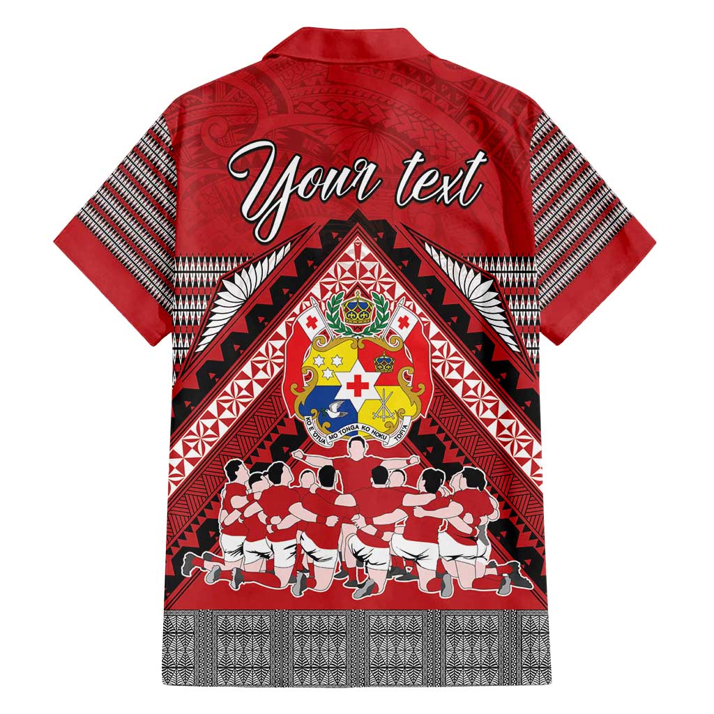 Personalised Tonga Rugby Pacific Family Matching Long Sleeve Bodycon Dress and Hawaiian Shirt Ikale Tahi Sipi Tau