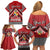 Personalised Tonga Rugby Pacific Family Matching Off Shoulder Short Dress and Hawaiian Shirt Ikale Tahi Sipi Tau