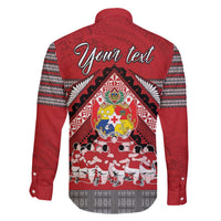 Personalised Tonga Rugby Pacific Family Matching Puletasi and Hawaiian Shirt Ikale Tahi Sipi Tau LT9 - Polynesian Pride